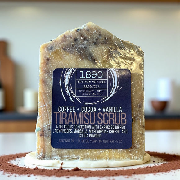Tiramisu Scrub Soap (Coffee + Cocoa + Vanilla)